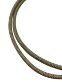 Dekoratif Kumaş Aydınlatma Elektrik Kablosu (2x0,50 TTR) (Haki Kahve Zigzag) 1 Metre - 3