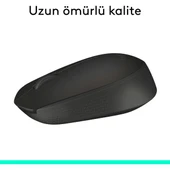 M171 USB Alıcılı Kablosuz Kompakt Mouse - Siyah thumbnail 5