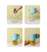 Şarjlı 5 in 1 Şarjlı Blender Seti Blue - 1