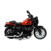 Çek Bırak1:14 Die-Cast Clasic Motosiklet - Turuncu - 2