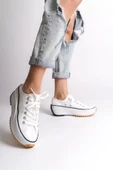 PARIS Bağcıklı Ortopedik Taban Kadın Sneaker Spor Ayakkabı  TBT - Beyaz - 2