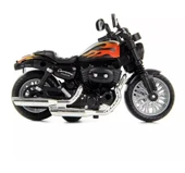 Çek Bırak1:14 Die-Cast Clasic Motosiklet - Alev Desenli - 1