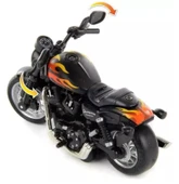 Çek Bırak1:14 Die-Cast Clasic Motosiklet - Alev Desenli - 3
