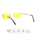 Zhltools Gece Gündüz Sürüş Gözlüğü Metal Çerçeveli thumbnail 2