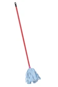 Standart Mop Temizlik Kovalarıyla Uyumlu Sap ve Paspas Seti, 120cm Vidalı Metal Sap + Papatya Paspas thumbnail 2