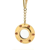 Pirinç Lumbuz Ayna Anahtarlık Dekoratif Hediyelik - 1