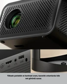 Android TV 11 İşletim Sistemli Elektrikli Odaklama Projektör thumbnail 5