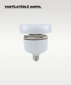 5 Kanatlı Vantilatör LED Ampul 3 Renk - Kumandalı thumbnail 4