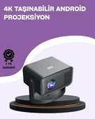 Dahili Hoparlörlü ve Uzun Ömürlü LED Lambalı Akıllı Projektör thumbnail 1
