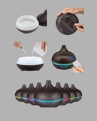 LED Işıklı Sessiz Çalışan Soğuk Buhar Nemlendirici thumbnail 3