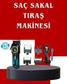 Uzun Çalışma Süreli LCD Göstergeli Saç Kesme Makinesi thumbnail 1