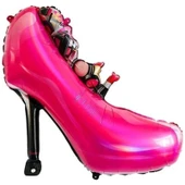 Parti Sürprizi Bekarlığa Veda Pembe Ayakkabı Şekilli Folyo Balon thumbnail 1