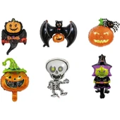 Parti Sürprizi Cadılar Bayramı Mini Shap Folyo Balon 6 Lı Set - 1
