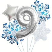 Parti Sürprizi Kartanesi 9 Yaş Rakam Folyo Balon Set thumbnail 1