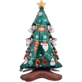 Parti Sürprizi Yılbaşı Partisi Ayaklı Çam Ağacı Folyo Balon 150 cm 1 Adet thumbnail 1