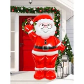 Parti Sürprizi Yılbaşı Partisi Ayaklı Noel Baba Folyo Balon 155 cm 1 Adet thumbnail 2