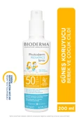 Bioderma Photoderm Pediatrics Lait SPF50+ Bebek, Çocuk Çok Yüksek Korumalı Süt Formda Güneş Kremi 200 ml - 1