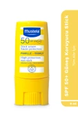 Mustela Spf 50 Yüksek Koruma Göz Çevresi Dudak Hassas Bölgeler Güneş Koruyucu Suya Dayanıklı Stick 9 ml - 1
