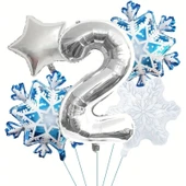 Parti Sürprizi Kartanesi 2 Yaş Rakam Folyo Balon Set thumbnail 1