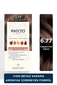Phyto Color Amonyaksız Kalıcı Doğal Içerikli Bitkisel Saç Boyası 6.77 Kapüçino Kahve - 1