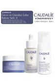 Caudalie Vinoperfect Leke Bakım Seti -5 | GECE KREMİ & SERUM & Temizleme Peeling Köpük Orijinal Boy - 1