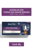 Phyto Cyane %99 Doğal Içerikli Kadın Kronik Saç Dökülmesine Karşı Yoğun Bakım Serumu 12 Ampülx5 ml - 1