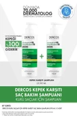 Vichy Dercos Kepeğe Karşı Etkili Bakım Kuru Saç Derisi Şampuanı 390 X 2 - 1