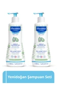 Mustela Organik Avokado Içeren Yenidoğan Bebek Göz Yakmayan Şampuanı Saç, Vücut 500 ml X2 - 1