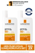 La Roche Posay Anthelios Invisible Fluid Yüz Güneş Kremi Ciltler Spf50+ Yuksek Koruma 50 ml x 2 - 2
