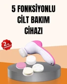 Derin Temizleme ve Masaj İçin 5 Başlıklı Yüz Cilt Bakım Aleti thumbnail 1