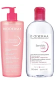 Bioderma Sensibio H2o 500 Ml+ Sensibio Gel Moussant Foaming Gel 500 ml thumbnail 1