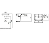Creavit Ky045 Key Köşeli Yarım Ayak Lavabo 36*45 Cm thumbnail 4