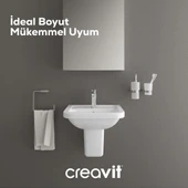 Creavit Ky045 Key Köşeli Yarım Ayak Lavabo 36*45 Cm thumbnail 2