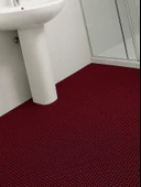 BEYLİNİ Bal Petek PVC Paspas Islak Zeminlerde Kaydırmaz İç Dış Mekan Banyo Duş Lavabo Havuz Kenarı Halısı Kırmızı - 6