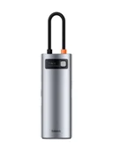 BASEUS Metal Gleam Series 7 in 1 Multifonksiyonel Type-C Hub Adaptör Docking Station WKWG020113 - 2