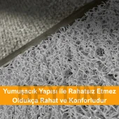 Beylini Dezenfektan Hijyen Paspası Dış Kapı Ev Ofis Apartman Giriş Halısı Kıvırcık Paspas Kaydırmaz Havuzlu Gri - 3