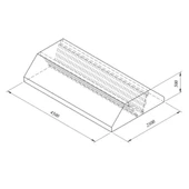 Öztiryakiler Filtreli Orta Tip Davlumbaz, 450x250 Cm - 1