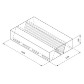 Öztiryakiler Kutu Tipi Çift Cidarlı Filtreli Orta Tip Davlumbaz, 400x250 Cm - 1