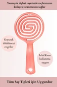 3 Boyutlu Pembe Profesyonel Saç Fırçası - 2