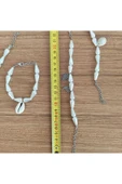 AtaRoots Doğal Deniz Kabuğu (Cowrie) ve İnci Görünümlü Boncuk Bileklik - 579 - 1