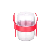 2 Adet Kaşıklı Müsli Kabı 800 ml thumbnail 2