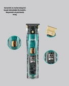 VGR V-695 Şarjlı Saç Sakal Tıraş Makinesi 2600mAh Batarya ve Kılavuz Taraklı thumbnail 2