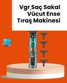 VGR V-695 Şarjlı Saç Sakal Tıraş Makinesi 2600mAh Batarya ve Kılavuz Taraklı thumbnail 1