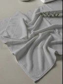Beylini Banyo Havlu Takımı Yüksek Emici Yumuşak Banyo Hamam Vücut Plaj Havuz Sahil Havlusu Çeyizlik Gri 70x140cm - 2