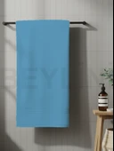 Beylini Banyo Havlu Takımı Yüksek Emici Yumuşak Banyo Hamam Vücut Plaj Havuz Sahil Havlusu Çeyizlik  Mavi 70x140cm - 3
