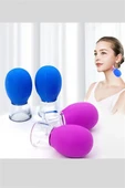 Vakum Emiş Masaj Kupaları – Yüz, Boyun, Çene, Kas & Eklem İçin Elektriksiz Masaj Aleti, Taşınabilir Çok Amaçlı Güzellik Aracı (Mor/Pembe/Mavi) thumbnail 4