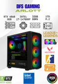 DFS Gaming ARLOTT INTEL i7 14700KF-H610M-RTX 4060 8GB-32GB DDR5-1TB SSD-SIVI SOĞUTMALI OYUNCU BİLGİSAYARI thumbnail 1