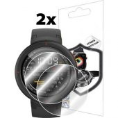 ECR Tüm Yuvarlak Camlı Saatler İçin(40mm) HD Esnek Nano Ekran Koruyucu (2 Adet) - 3