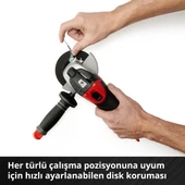 Einhell TE-AG 18/115 Li - Solo, Akülü Avuç Taşlama thumbnail 7