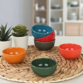 Keramika Rainbow Bulut Çerezlik/Sosluk 8 Cm 6 Adet 113/617 - 1